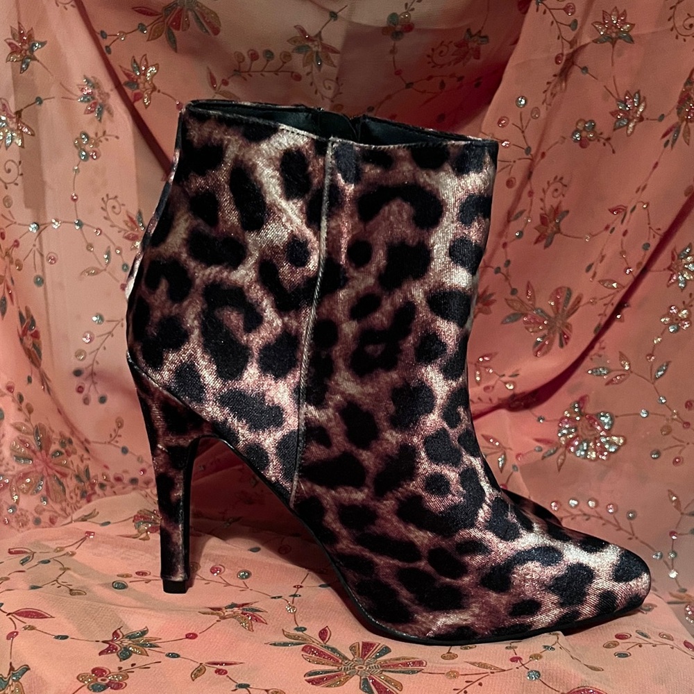 Madden Girl Leopard Print Heeled Boots